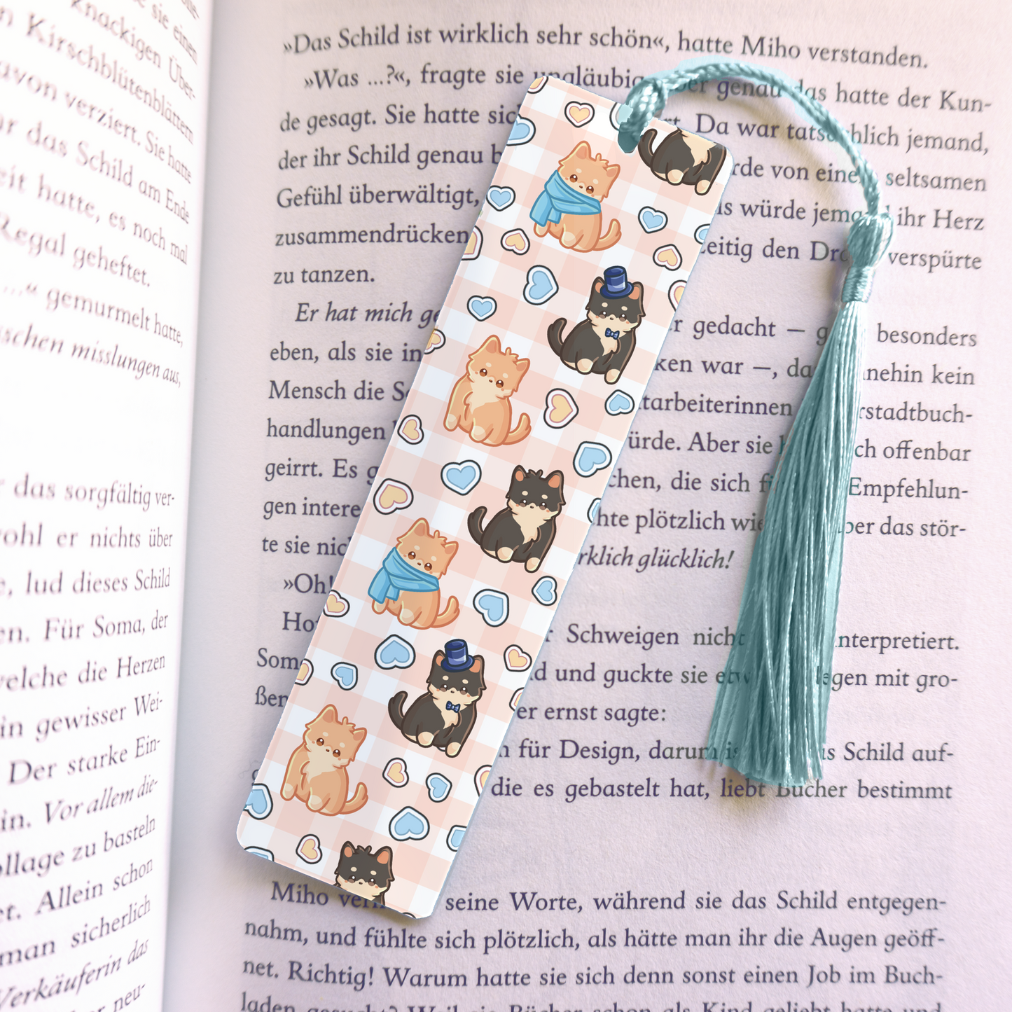 Puppy Acrylic Vinyl Bookmark