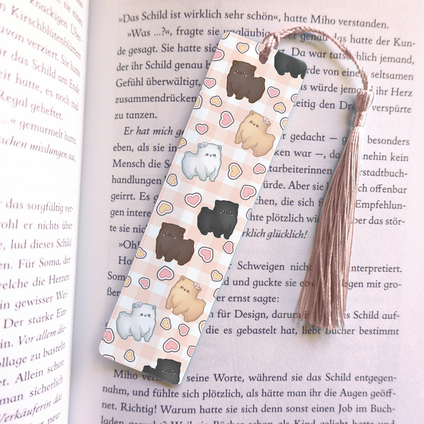 Puppy Acrylic Vinyl Bookmark