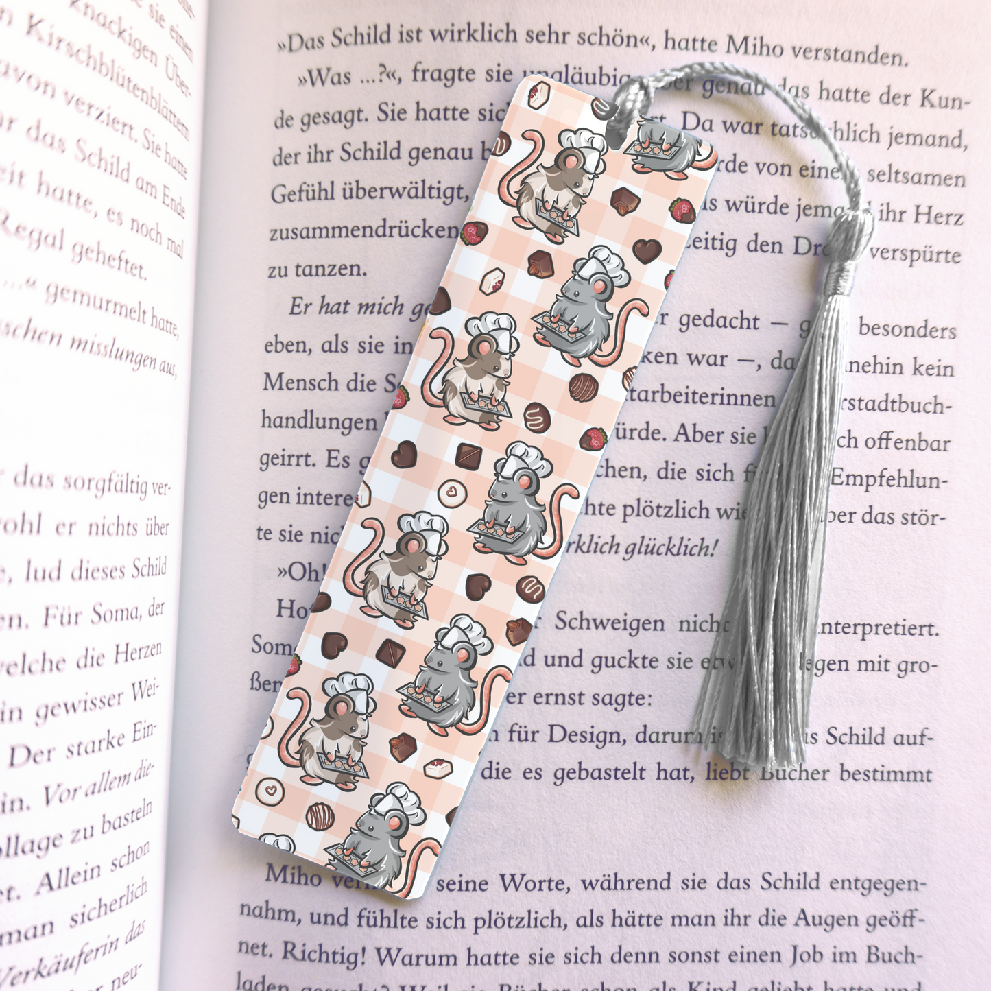 Mausi Rats Acrylic Vinyl Bookmark