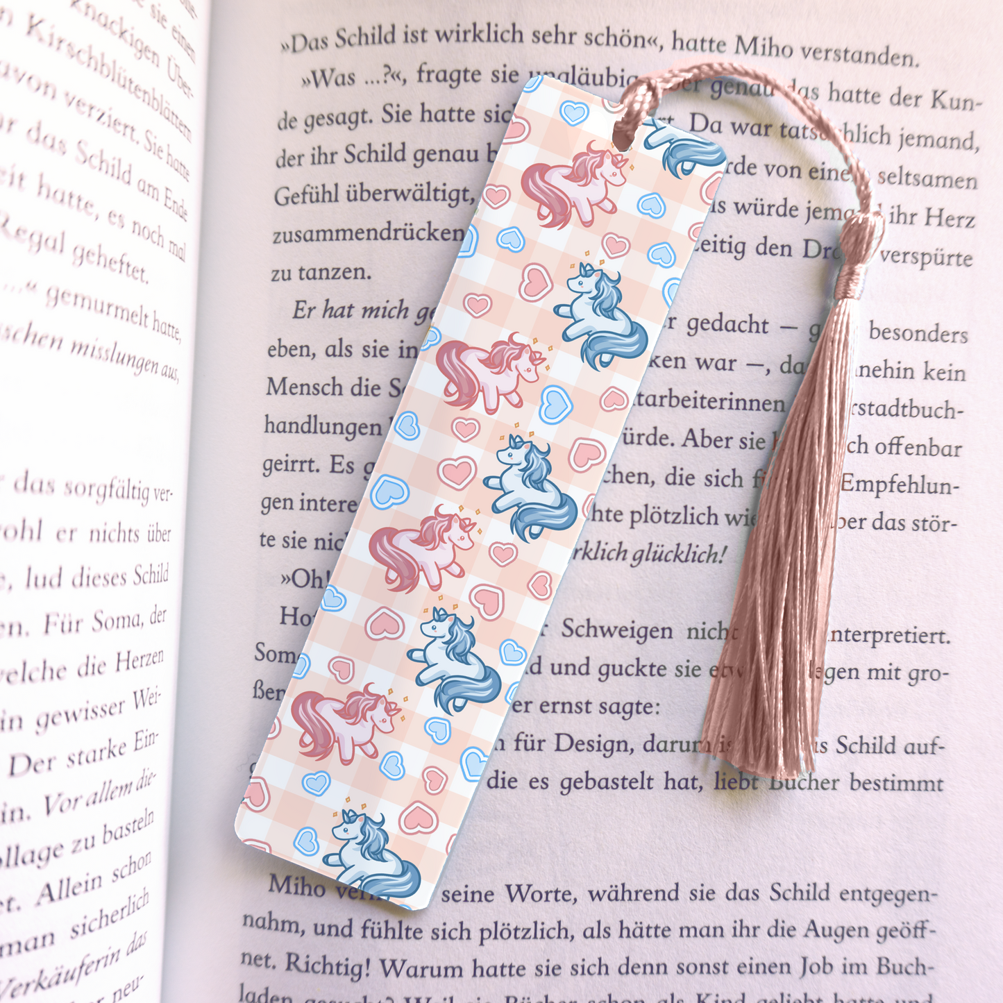Unicorn Acrylic Vinyl Bookmark