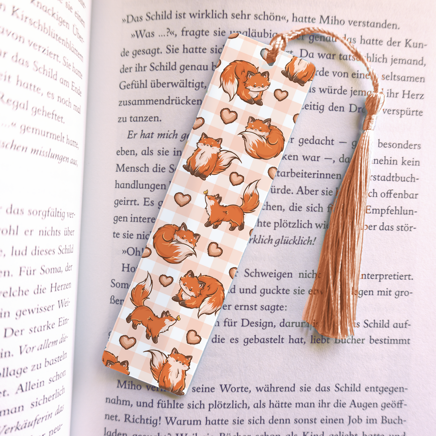 Fox Acrylic Vinyl Bookmark