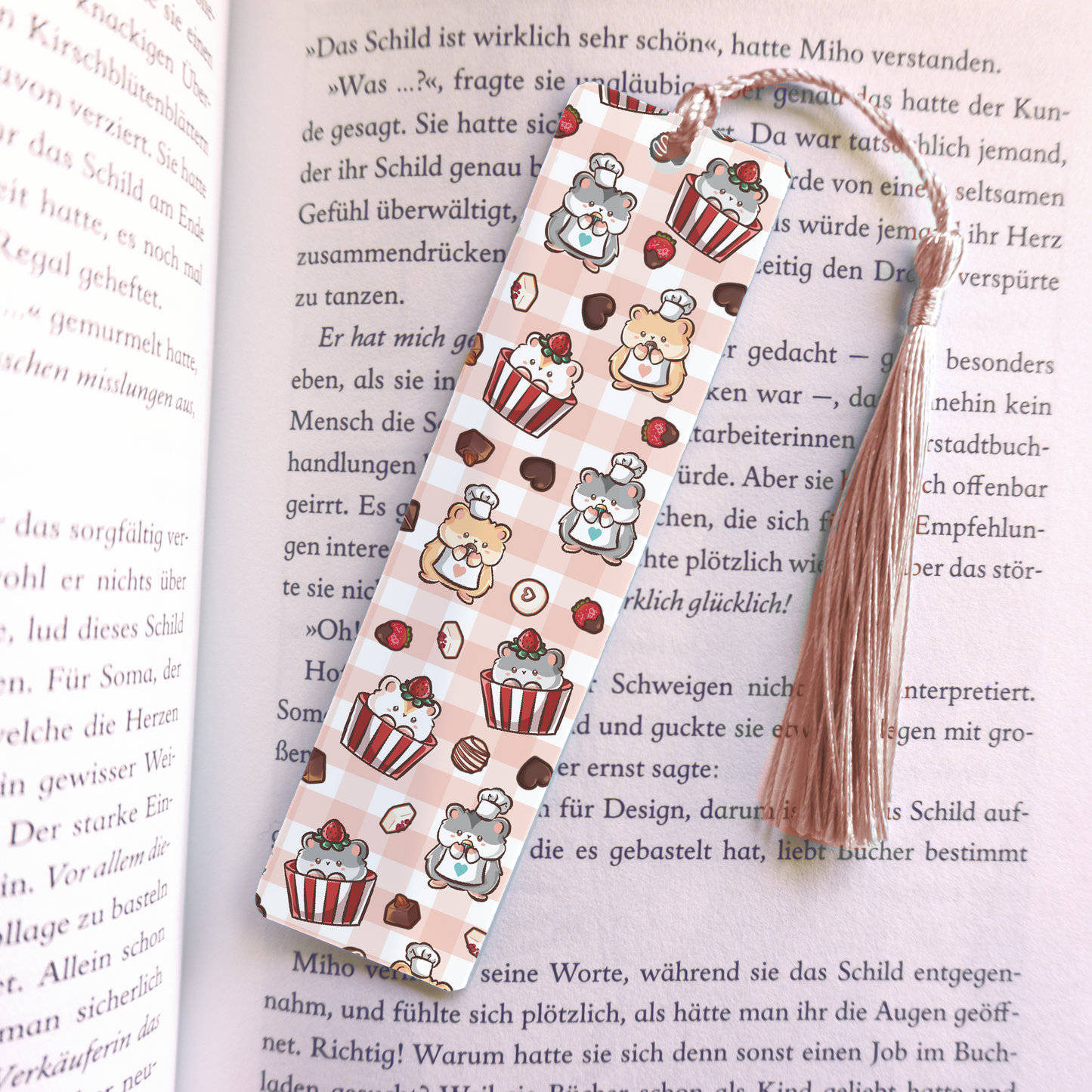 Hamster Bakery Acrylic Vinyl Bookmark