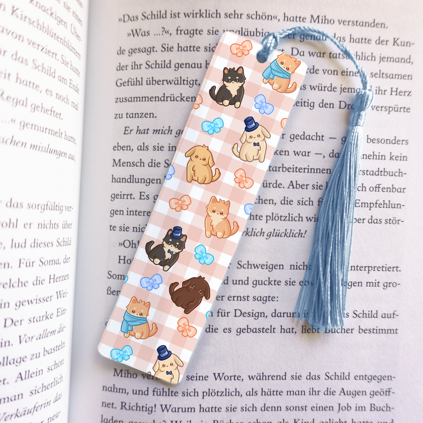 Dogs Puppies Acrylic Vinyl Bookmarks