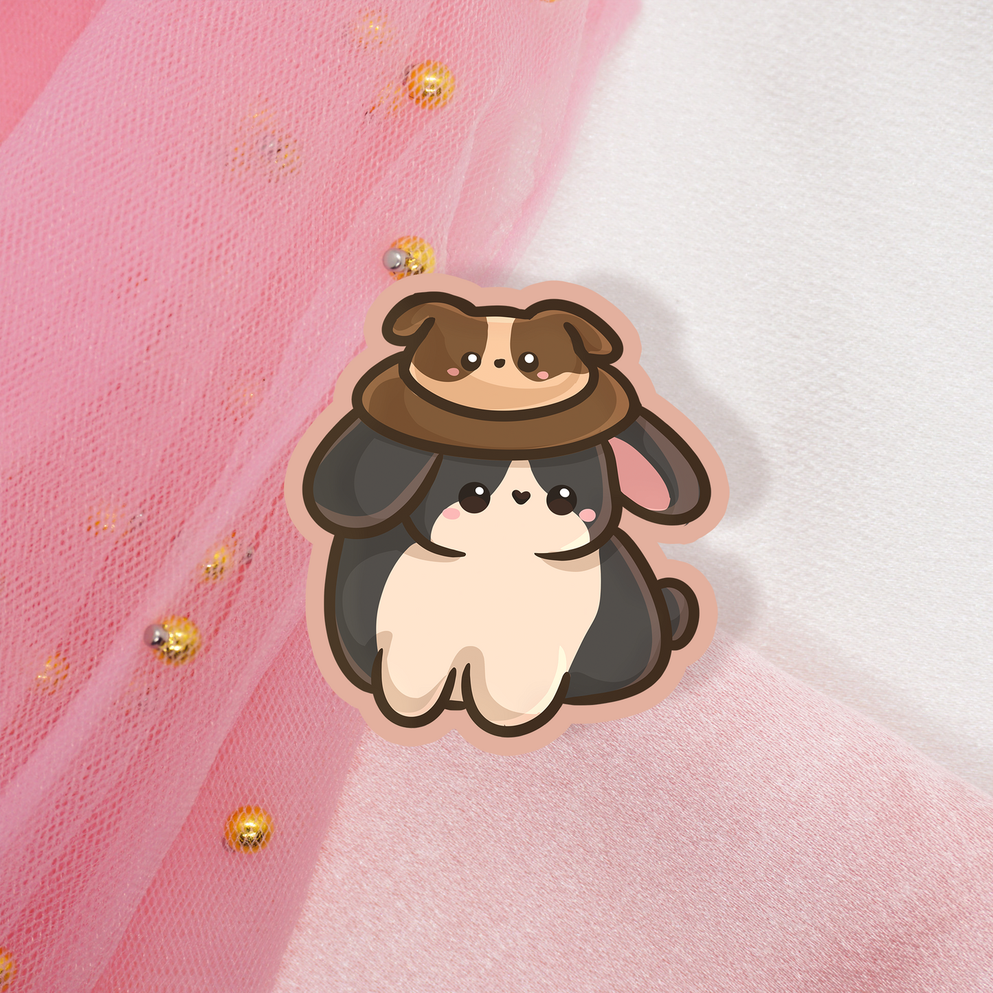 Bunny with hats Sticker Umschlag