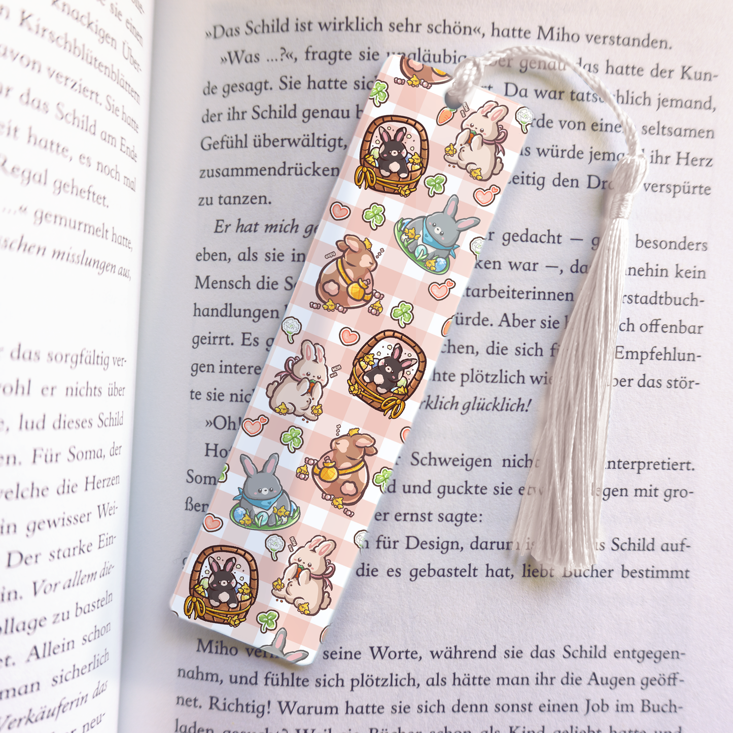 Bunnies Acrylic Vinyl Bookmark