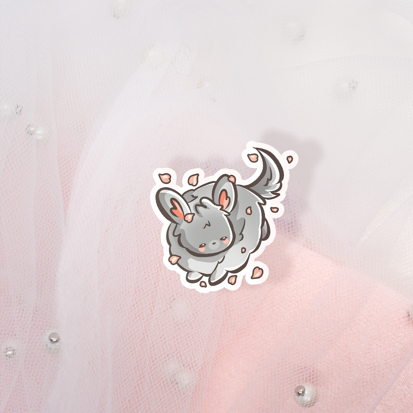 Cute Animal Sticker Spring Chinchilla