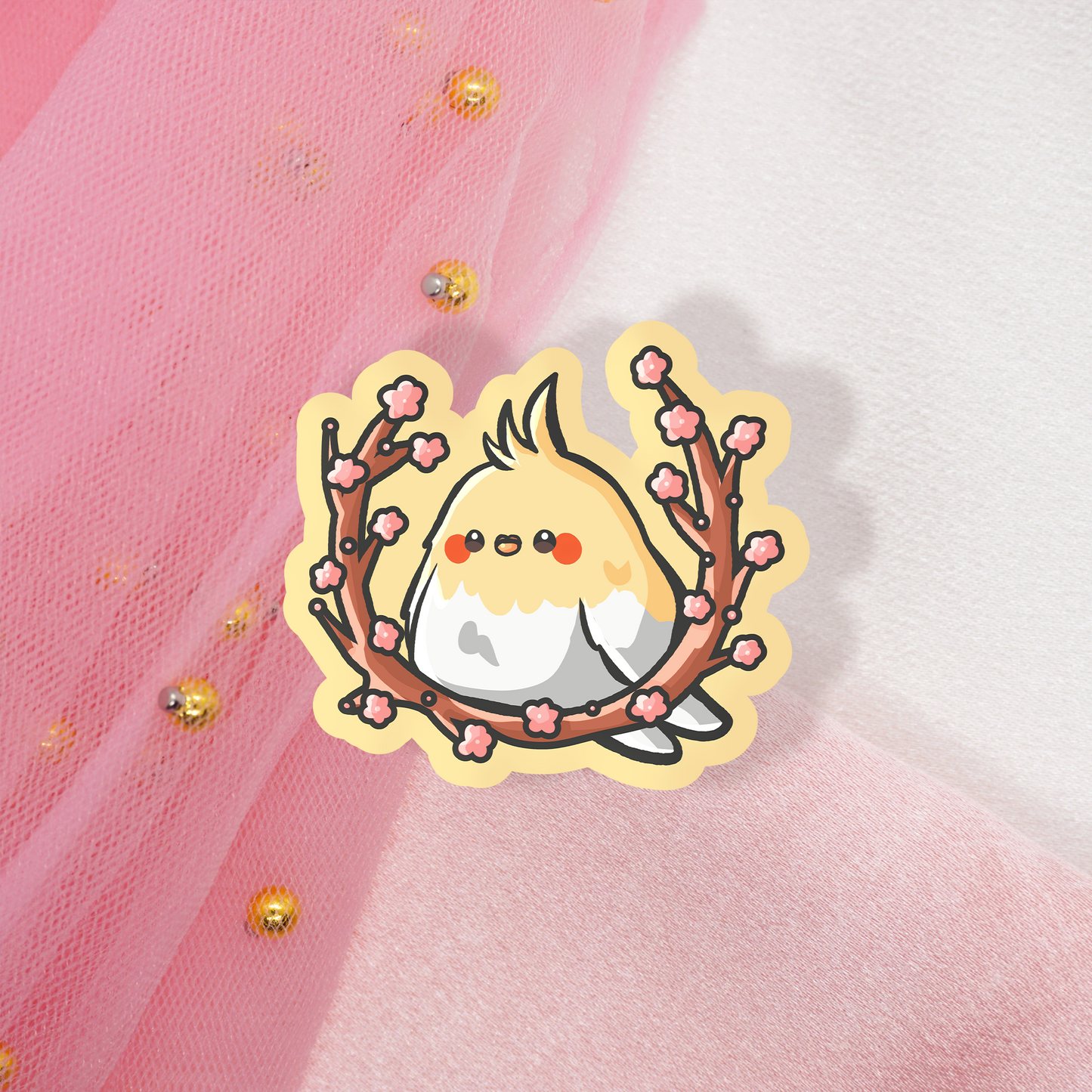 Cute Animal Sticker Cockatiel Cockatiel