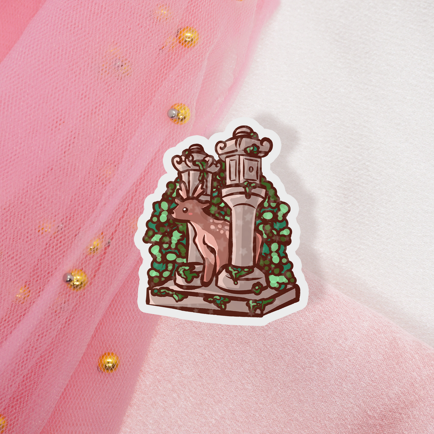 Cute Friends of Japan Glitter Sticker Envelope