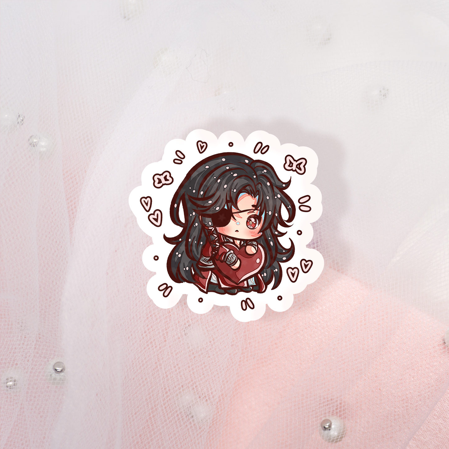 Cute Anime Glitter Sticker