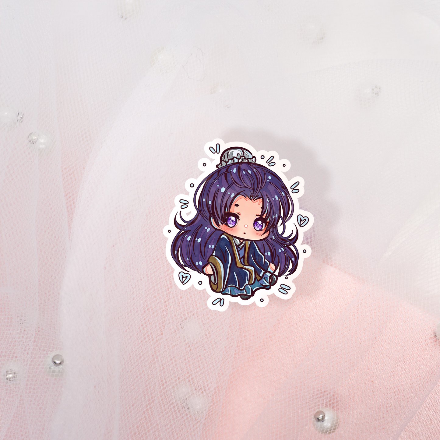 Cute Anime Glitter Sticker