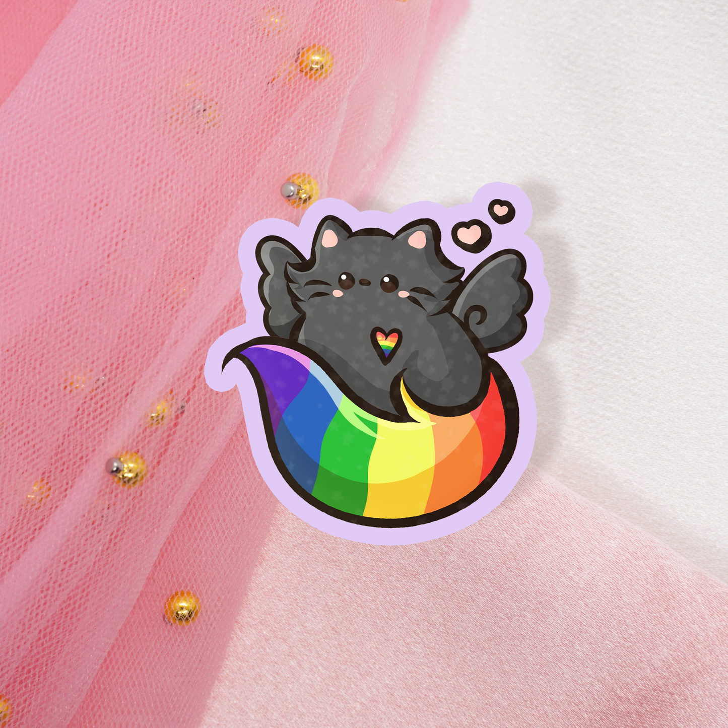 Cute Pride Buddies Holo Sticker Envelope