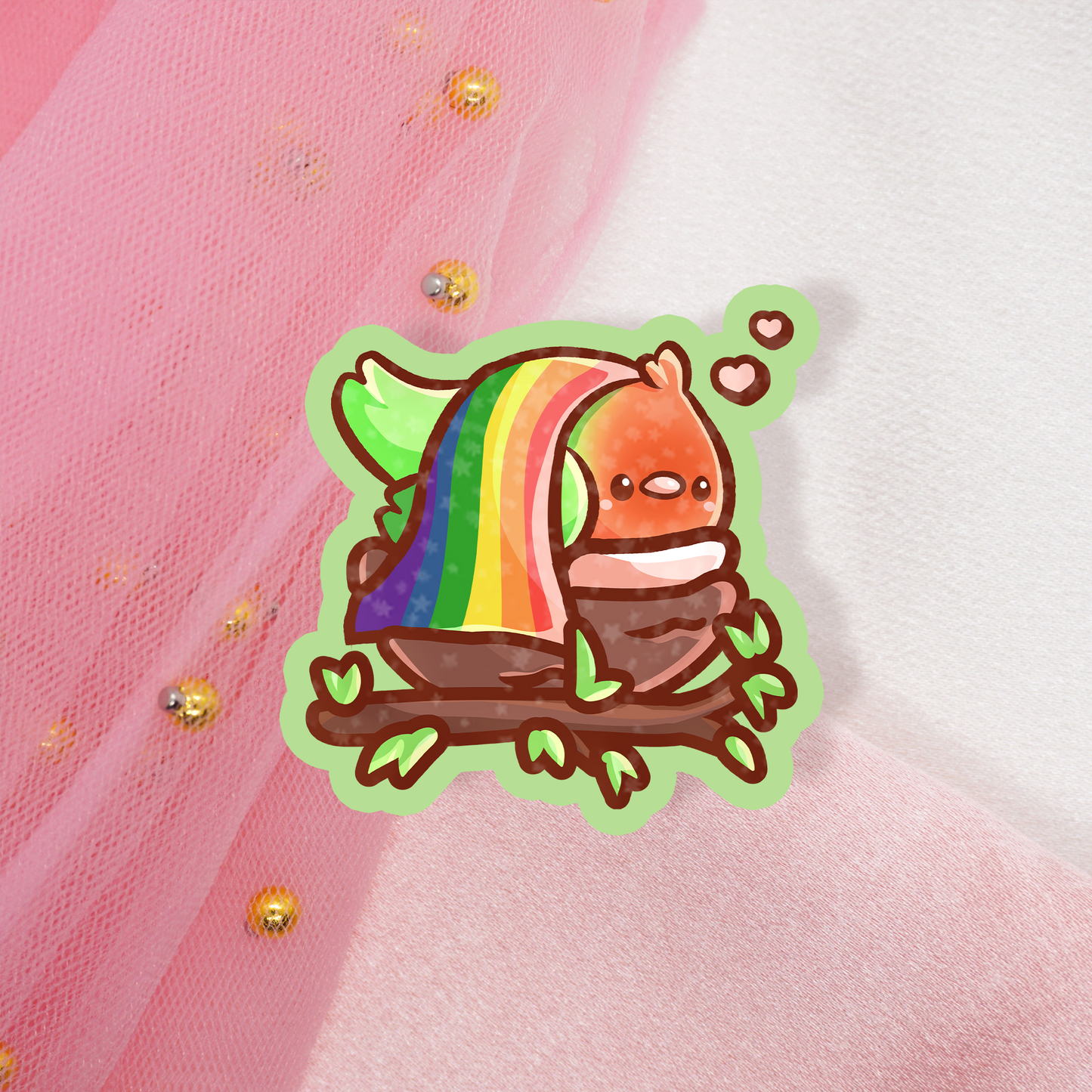 Cute Pride Buddies Holo Sticker Envelope