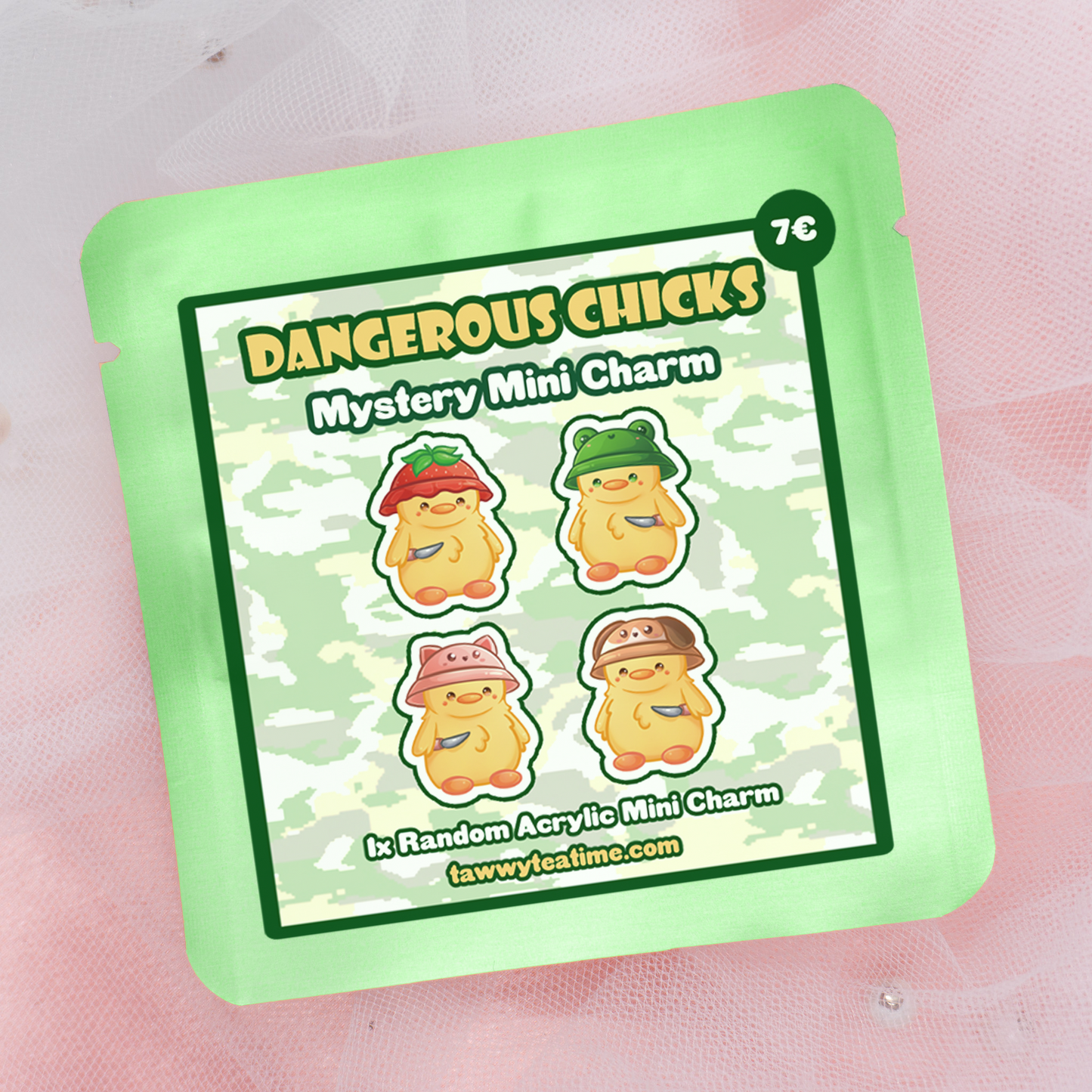 Kawaii Mystery Mini Dangerous Chicks Acrylic Keychain Charm