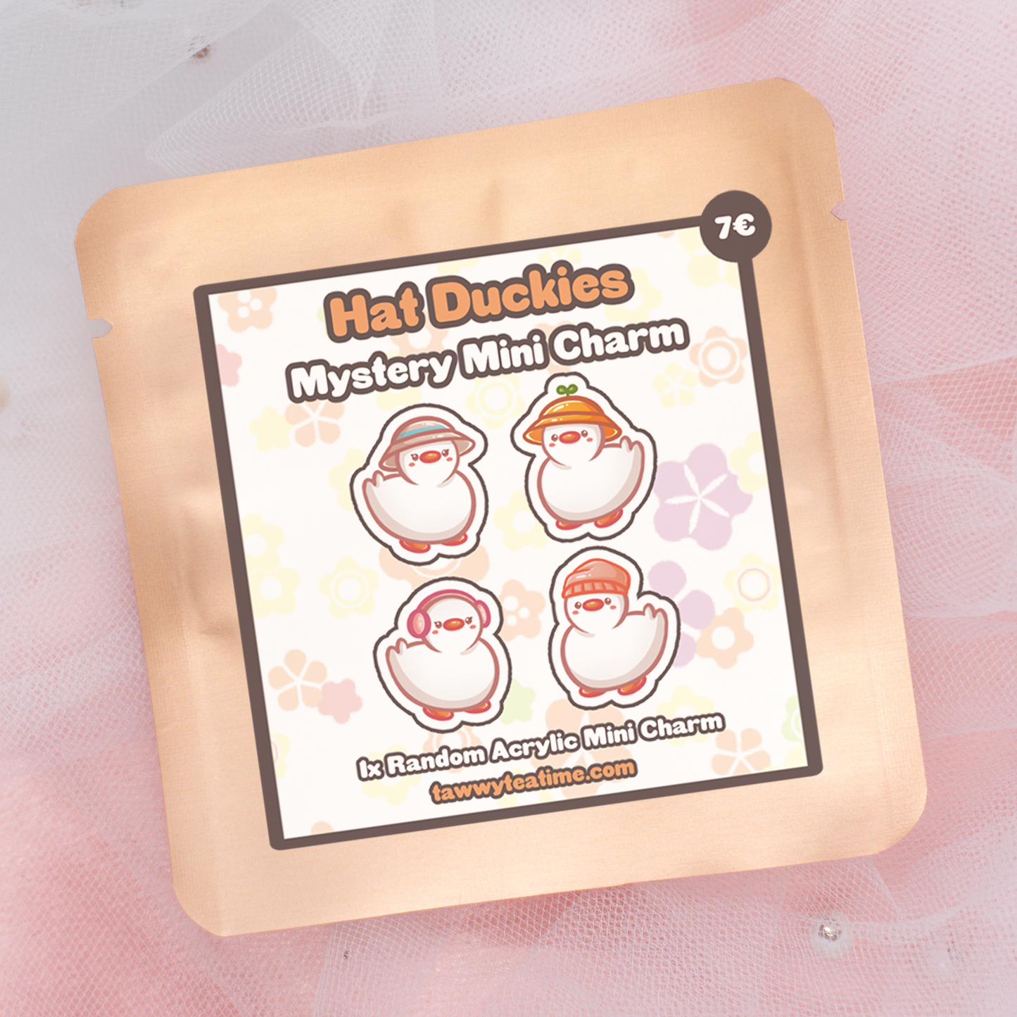 Kawaii Mystery Mini Hat Duckies Acrylic Keychain Charm
