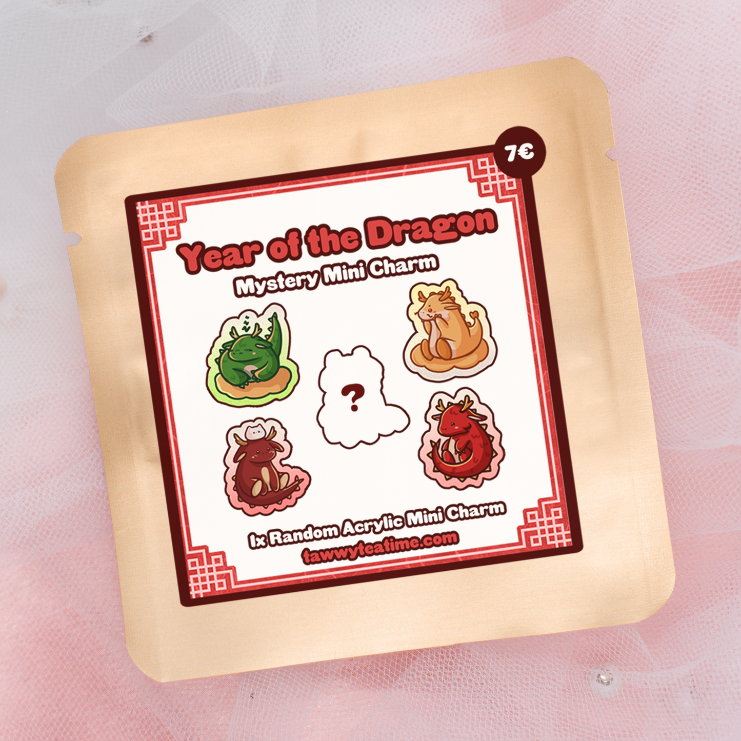 Kawaii Mystery Mini Year of the Dragon Acrylic Keychain Charm