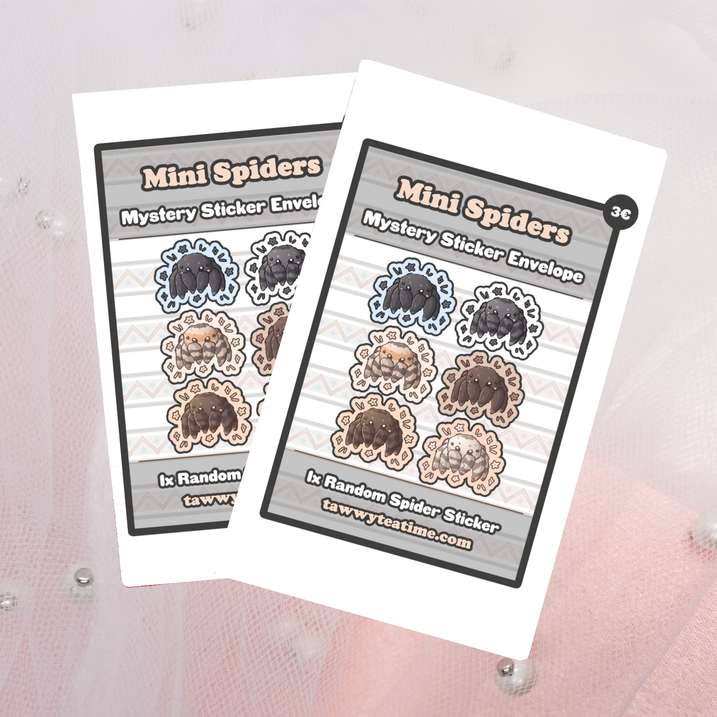 Mini Spiders Sticker Envelope