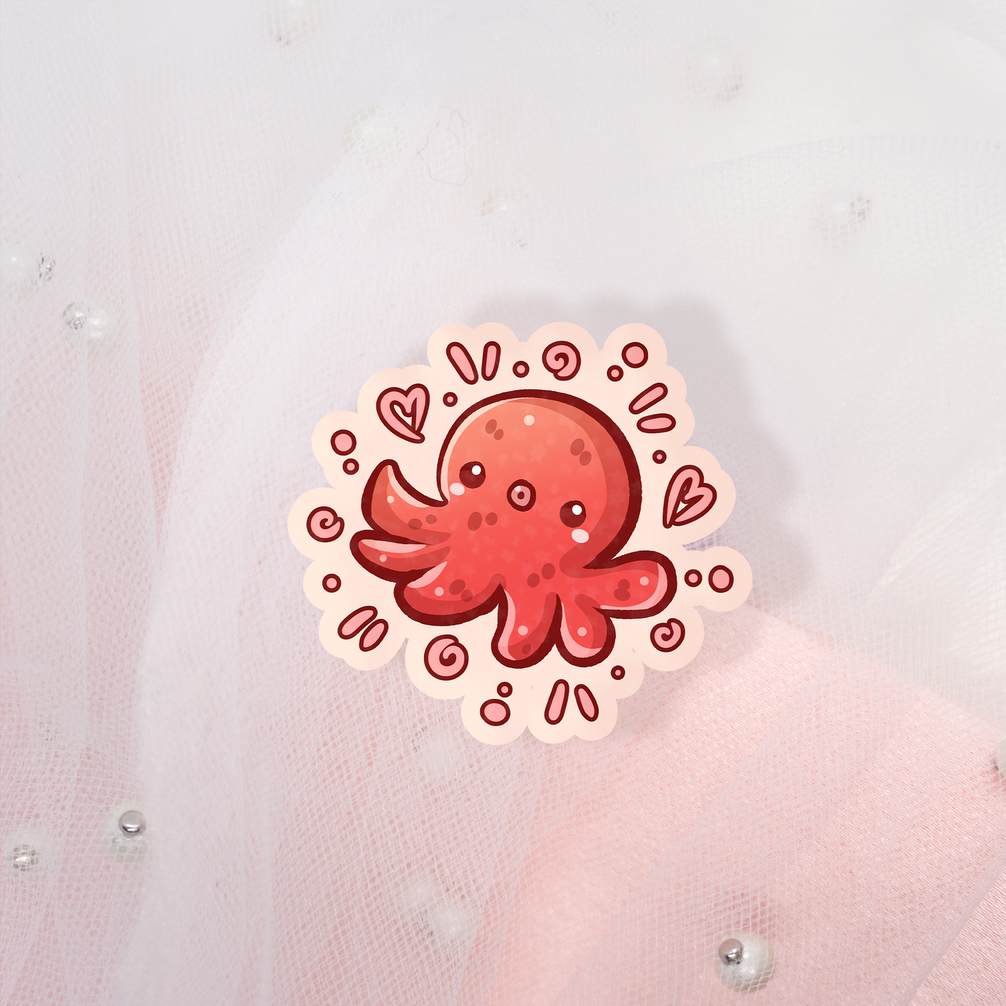 Little Ocean Friends Glitter Sticker Envelope