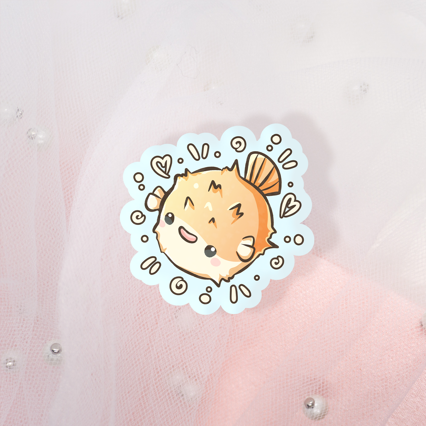 Little Ocean Friends Glitter Sticker Envelope