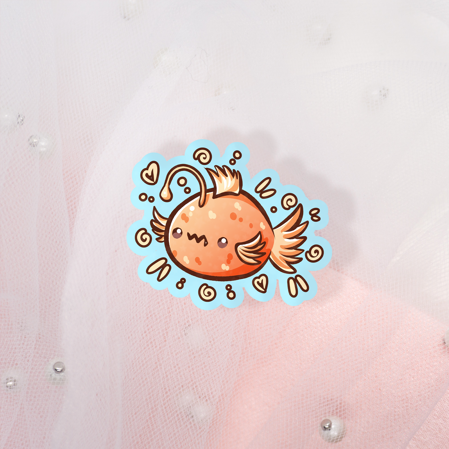 Little Ocean Friends Glitter Sticker Envelope