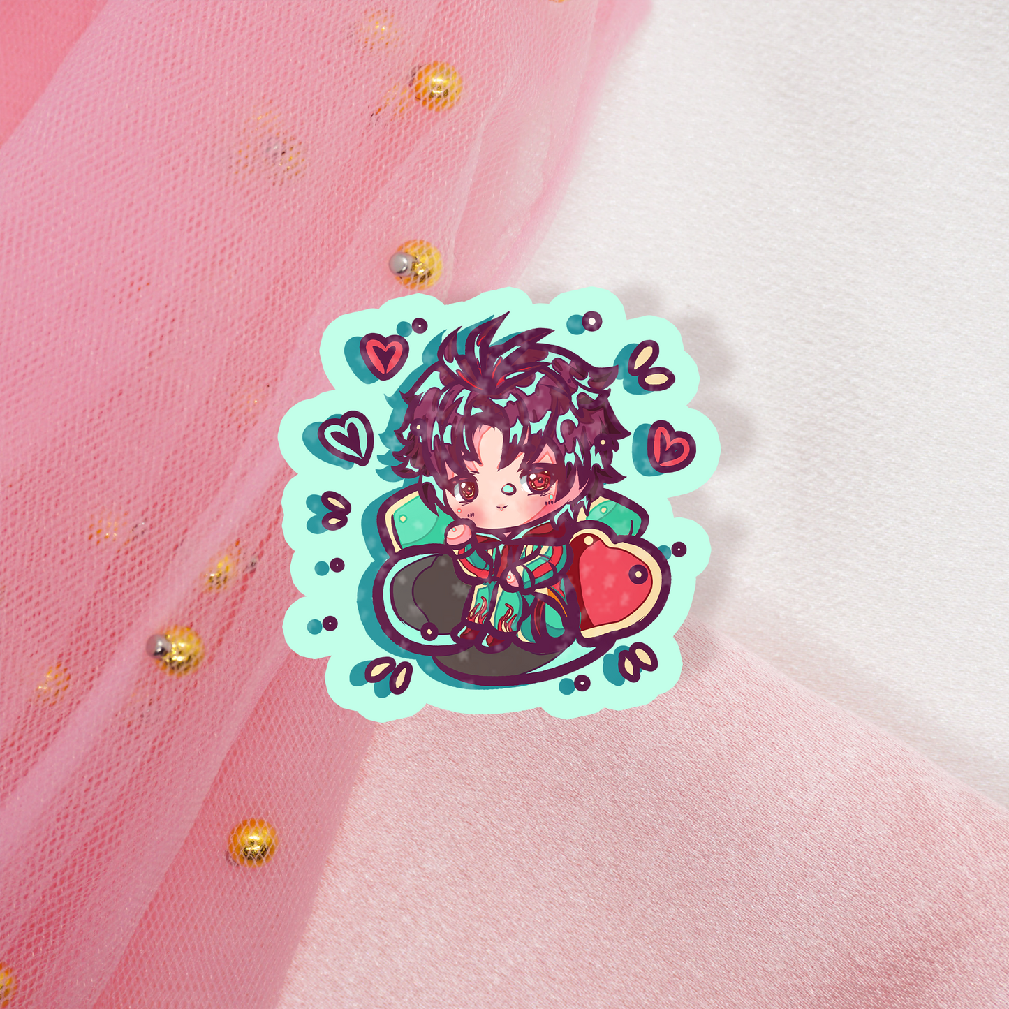 Cute Anime Holo Sticker