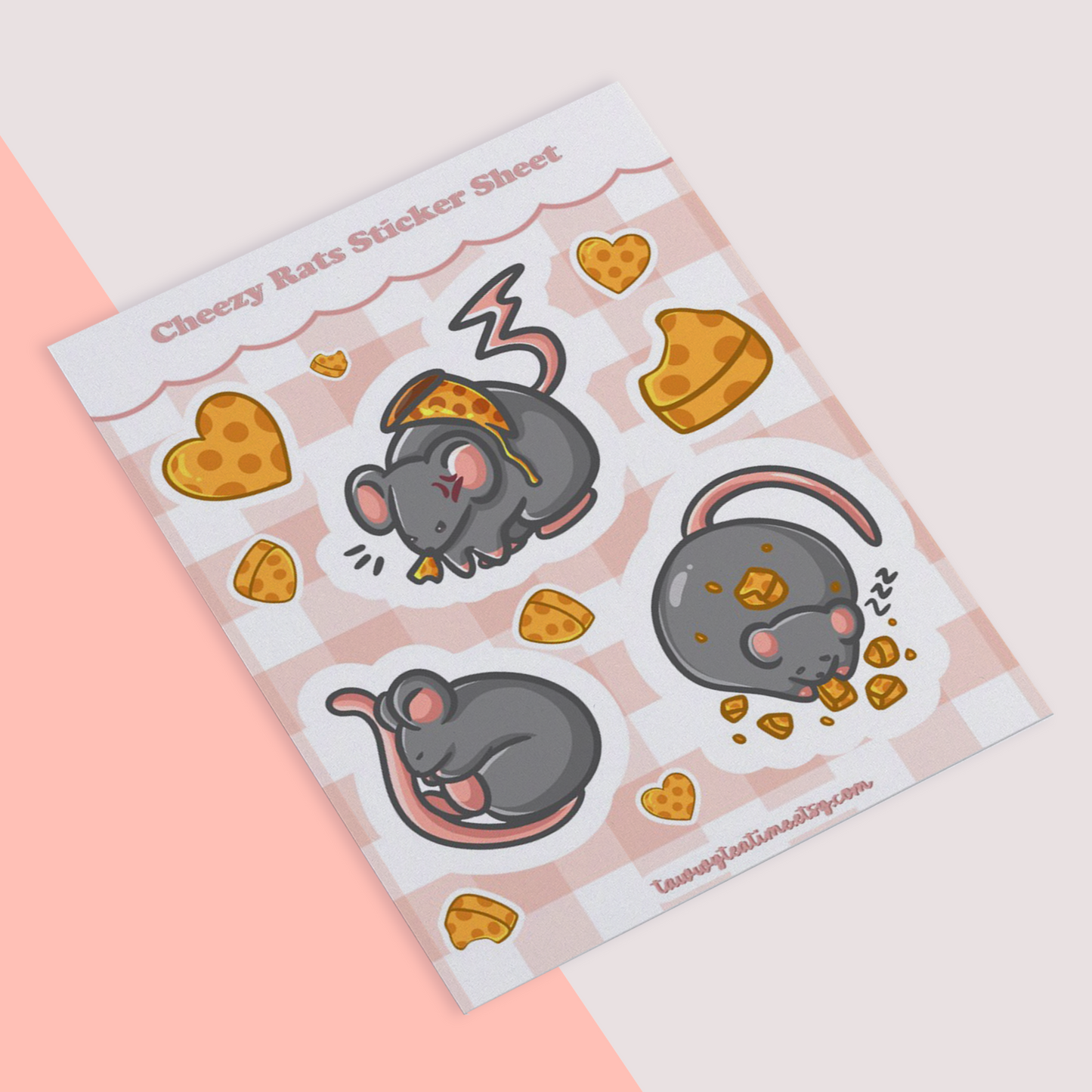 Cheezy Rats Sticker Sheet