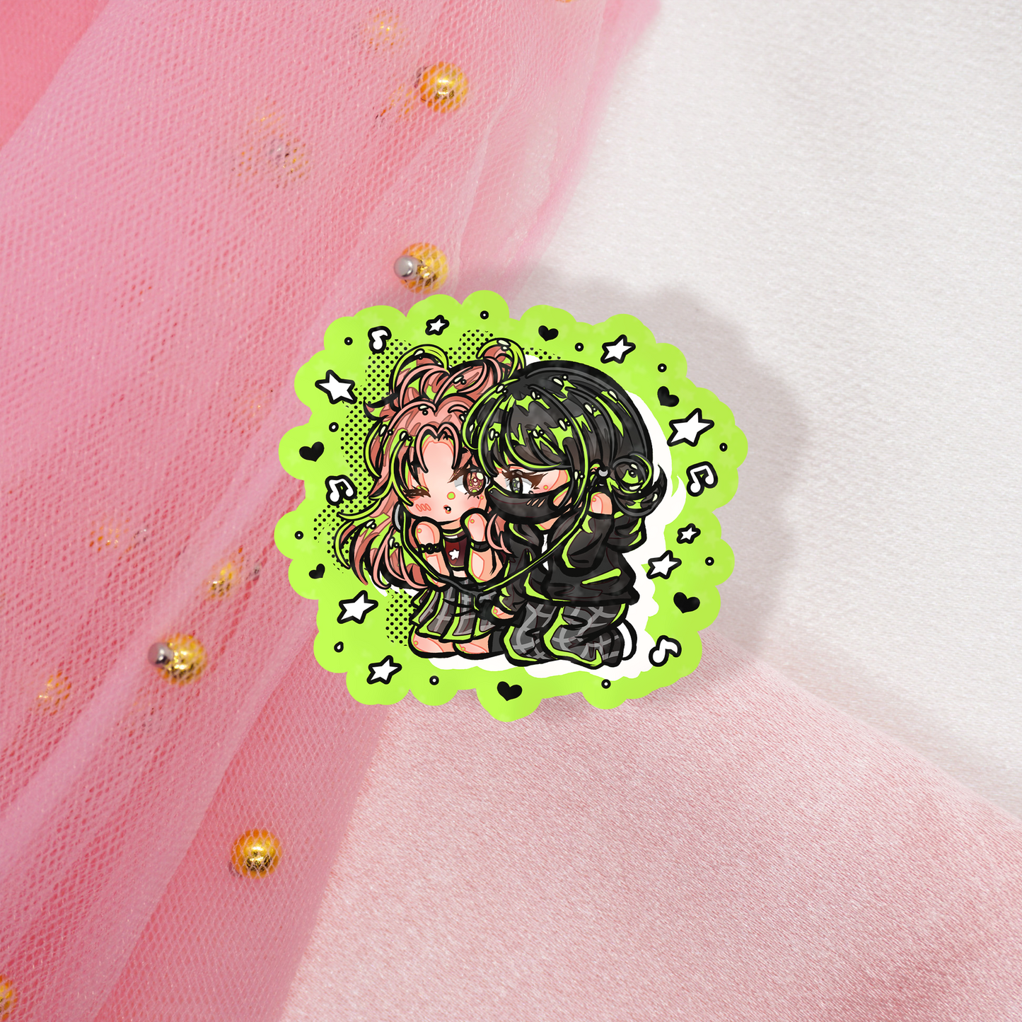 Cute Anime Holo Sticker