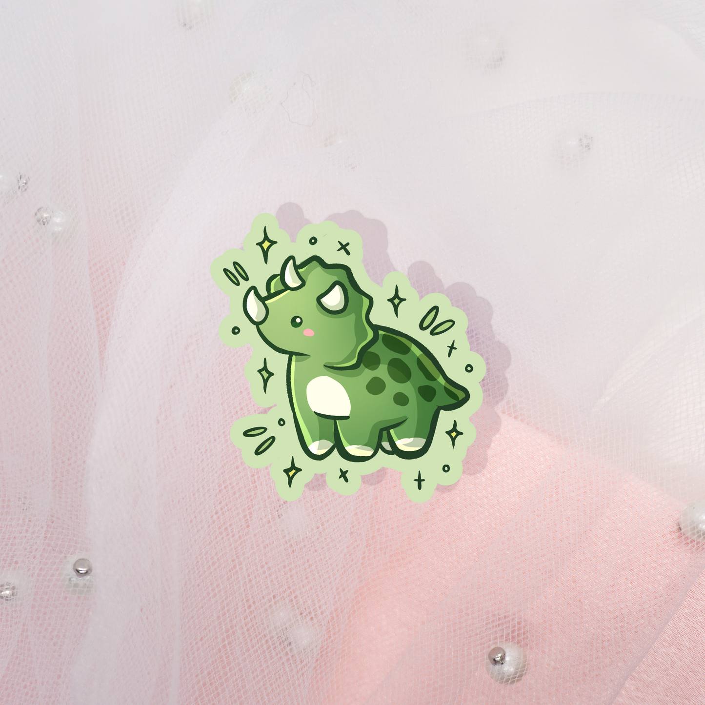 Cute Animal Sticker Triceratops