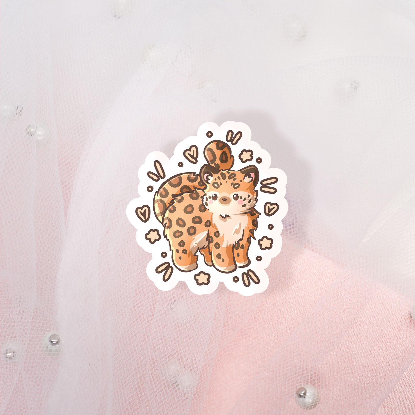 Coquette Kitties Glitter Sticker Envelope