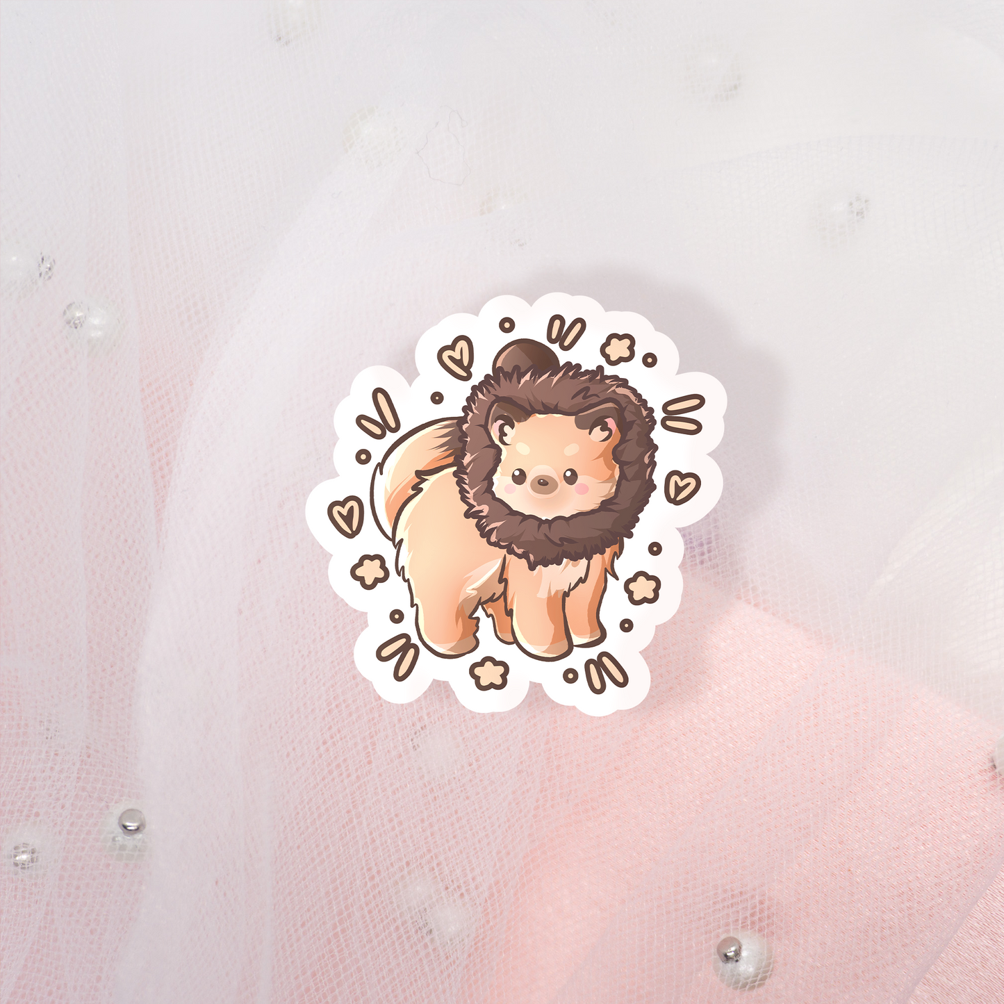 Coquette Kitties Glitter Sticker Envelope