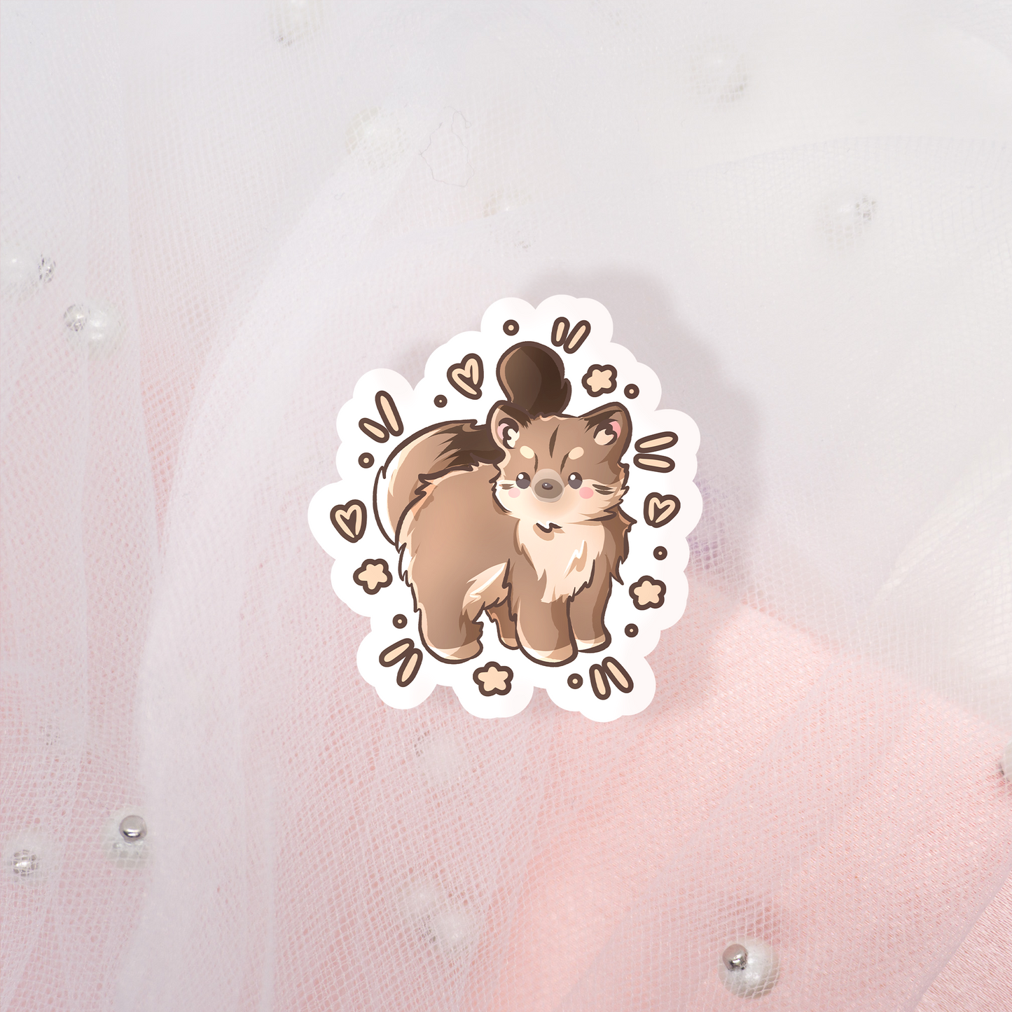 Coquette Kitties Glitter Sticker Envelope