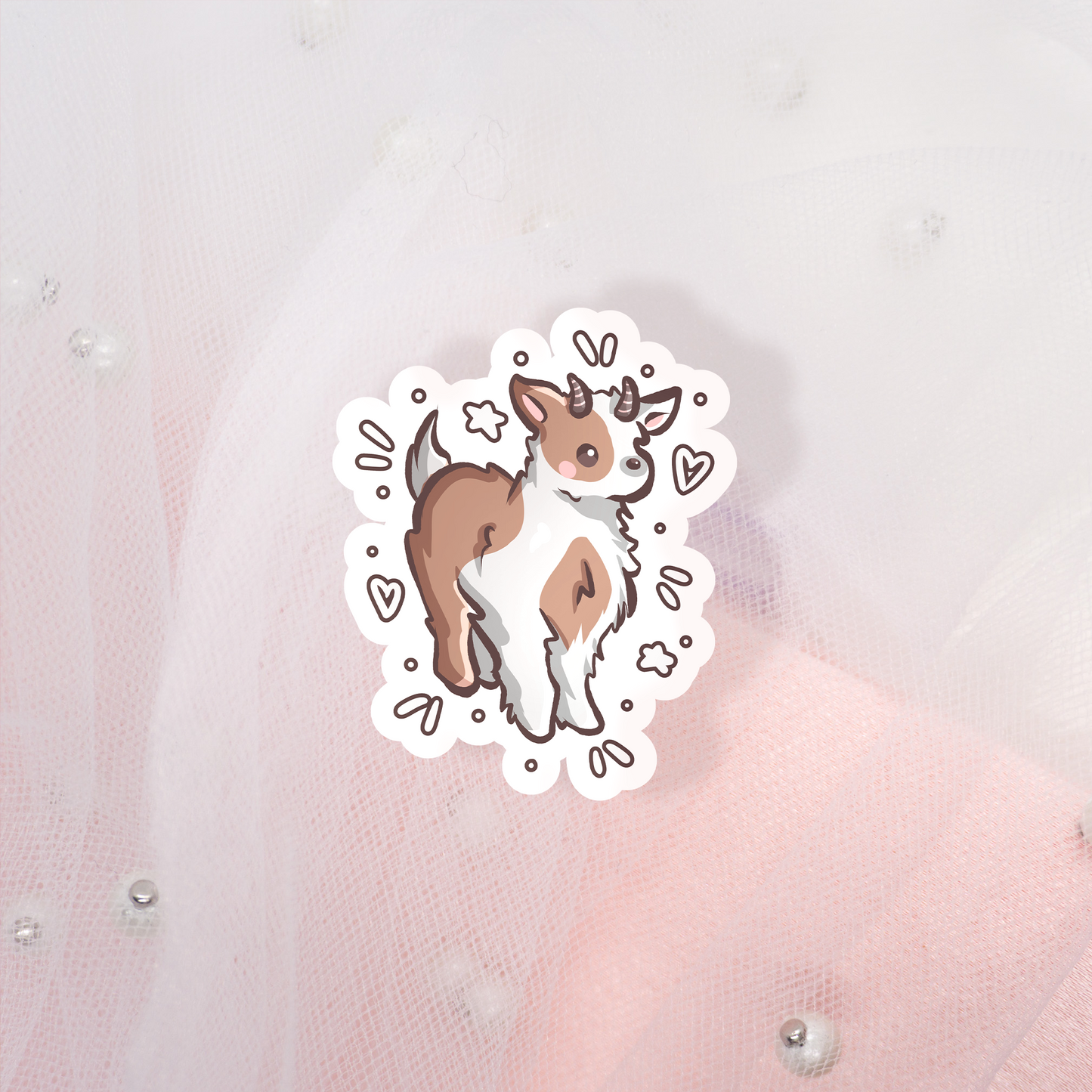 Cute Animal Sticker Ziege