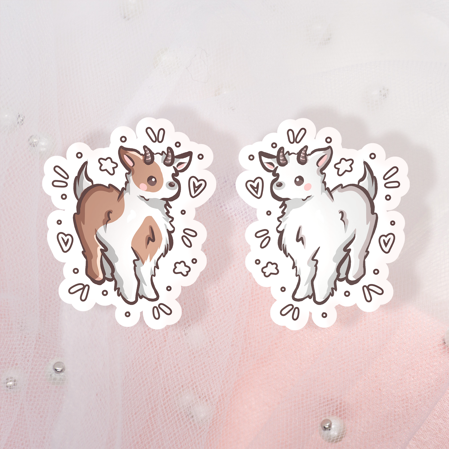 Cute Animal Sticker Ziege