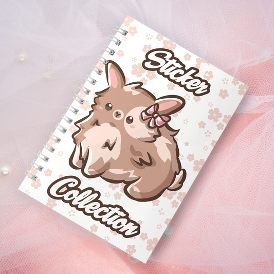 Wiederverwendbares Stickerbuch inkl. 2 zufällige Sticker | A5 | 32 Seiten | Reuseable Stickerbook | Coquette Bunnies