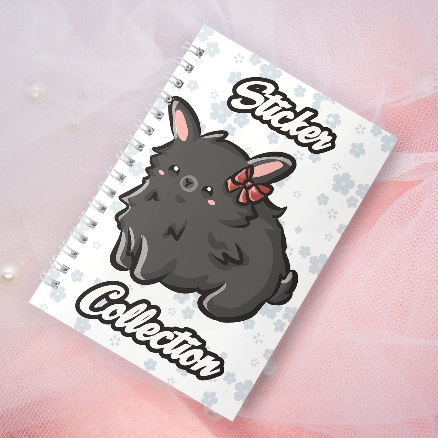 Wiederverwendbares Stickerbuch inkl. 2 zufällige Sticker | A5 | 32 Seiten | Reuseable Stickerbook | Coquette Bunnies