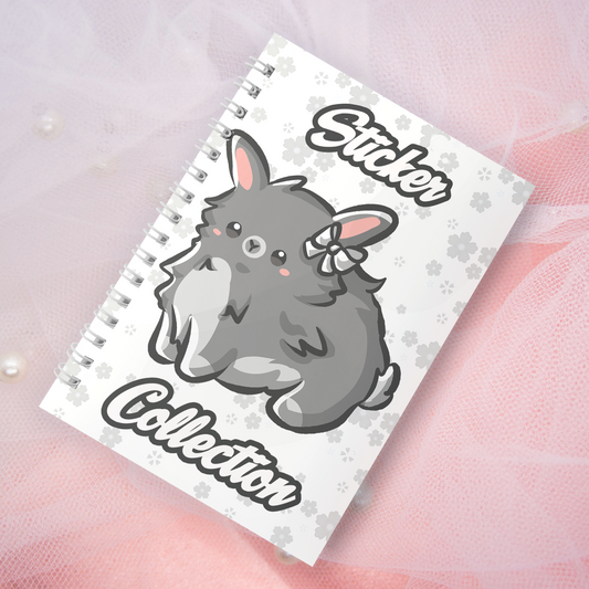 Wiederverwendbares Stickerbuch inkl. 2 zufällige Sticker | A5 | 32 Seiten | Reuseable Stickerbook | Coquette Bunnies