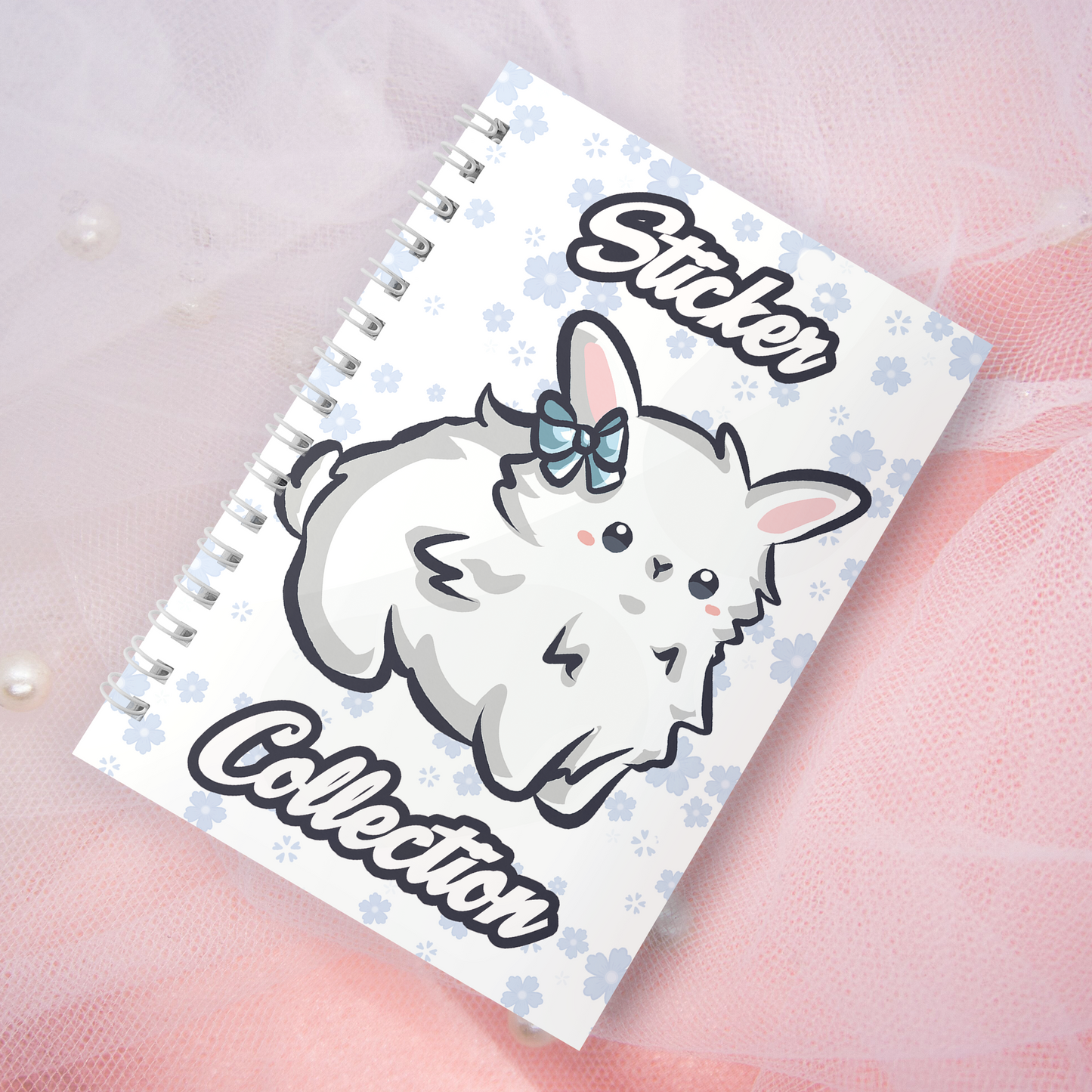 Wiederverwendbares Stickerbuch inkl. 2 zufällige Sticker | A5 | 32 Seiten | Reuseable Stickerbook | Coquette Bunnies