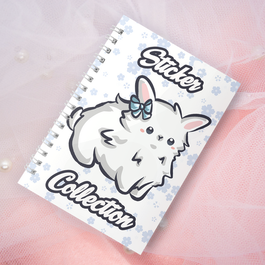 Wiederverwendbares Stickerbuch inkl. 2 zufällige Sticker | A5 | 32 Seiten | Reuseable Stickerbook | Coquette Bunnies