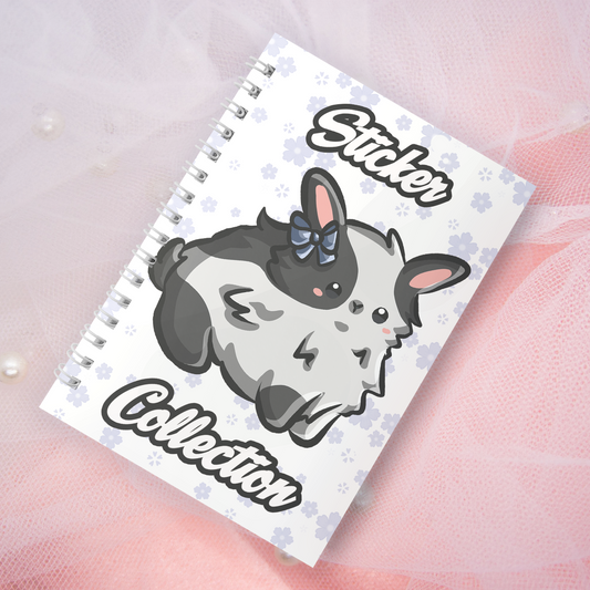 Wiederverwendbares Stickerbuch inkl. 2 zufällige Sticker | A5 | 32 Seiten | Reuseable Stickerbook | Coquette Bunnies