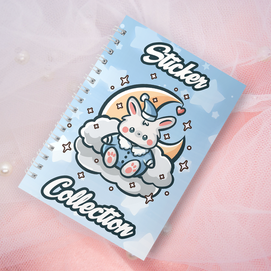 Reusable sticker book incl. 2 random stickers | A5 | 32 pages | Reusable sticker book | Kawaii Sleepy Fox fox motif