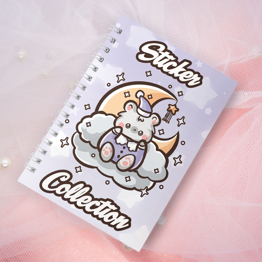 Wiederverwendbares Stickerbuch inkl. 2 zufällige Sticker | A5 | 32 Seiten | Reuseable Stickerbook | Dreamers Polar Bear