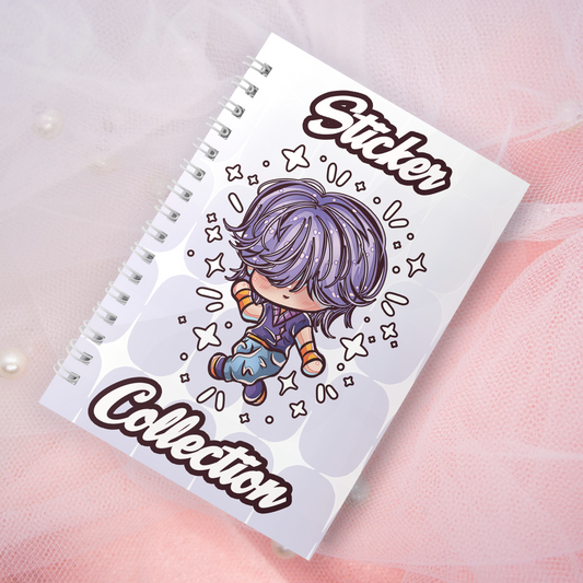 Wiederverwendbares Stickerbuch inkl. 2 zufällige Sticker | A5 | 32 Seiten | Reuseable Manga Anime