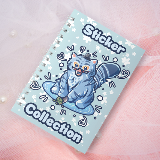Reusable sticker book incl. 2 random stickers | A5 | 32 pages | Reusable sticker book | Kawaii duck goose motif
