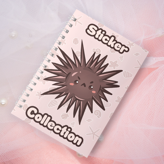 Reusable sticker book including 2 random stickers | A5 | 32 pages | Reuseable sticker book | Kawaii shark in the sea motif