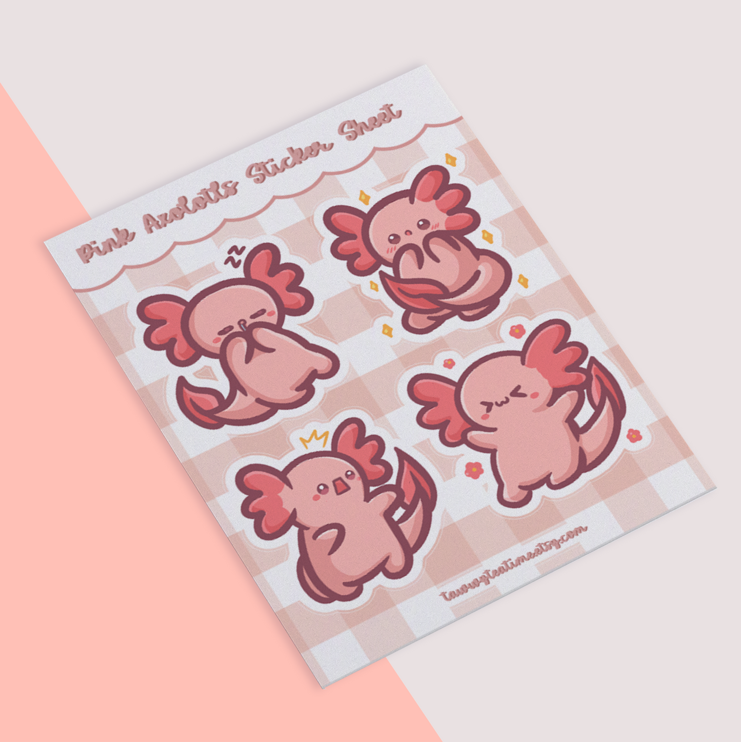 Axolotl Sticker Sheet