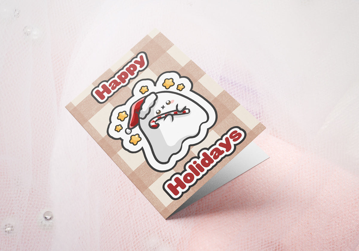 Grußkarte | Weihnachtsgrußkarte | Holiday Greeting Card | 14,5 x 10,3 cm | Geist Ghost