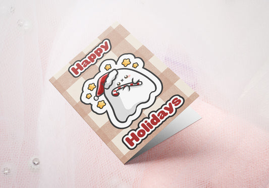 Grußkarte | Weihnachtsgrußkarte | Holiday Greeting Card | 14,5 x 10,3 cm | Geist Ghost