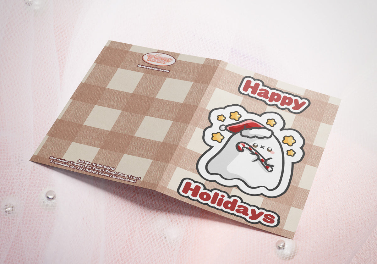 Grußkarte | Weihnachtsgrußkarte | Holiday Greeting Card | 14,5 x 10,3 cm | Geist Ghost