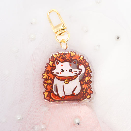 Cute Kawaii Friends of Japan - Maneki-Neko Glitter Keychain