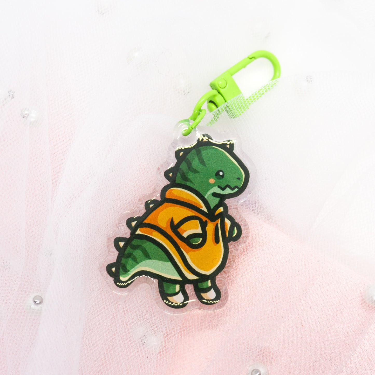 Kawaii Dino T-Rex Keychain