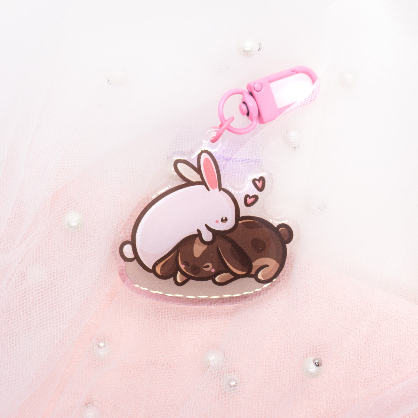 Kawaii Axolotl Love Keychain